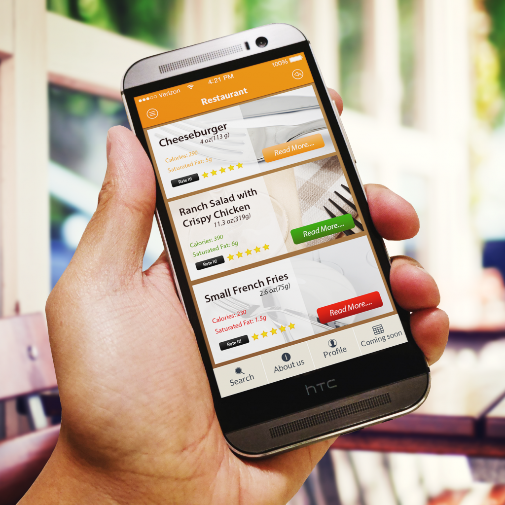 Orange branding app interface mockup