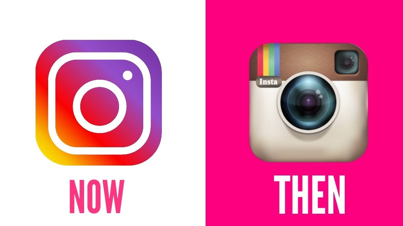 Instagram logo -before and after 