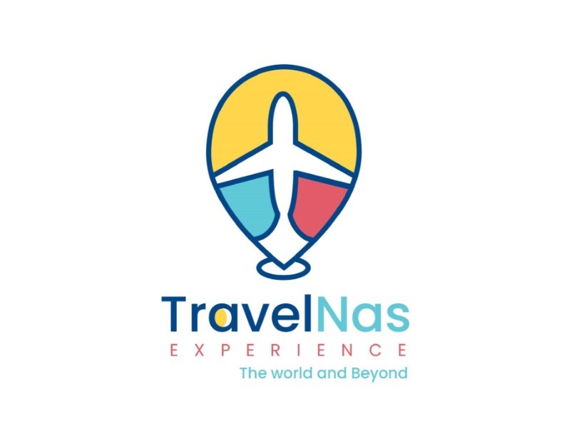 TravelNas logo design with orange branding