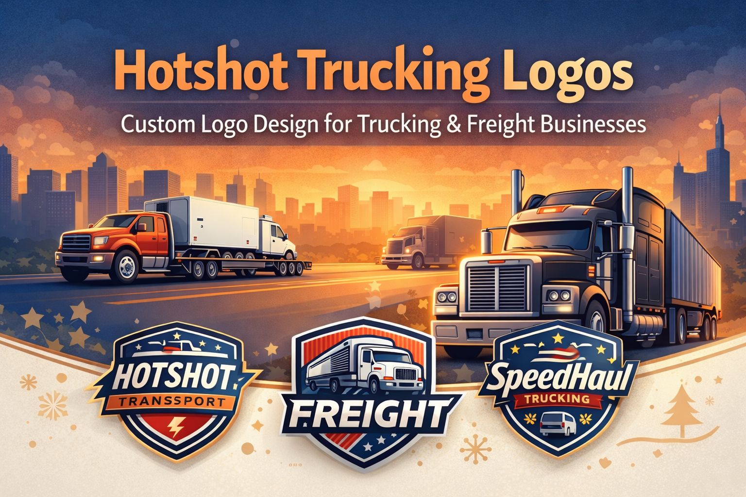 Hotshot Trucking Logos: Custom Logo Design for Trucking & Freight Businesses