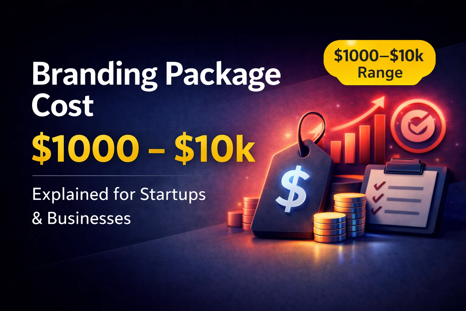 Branding package cost range from $1000 to $10k explained for startups and small businesses