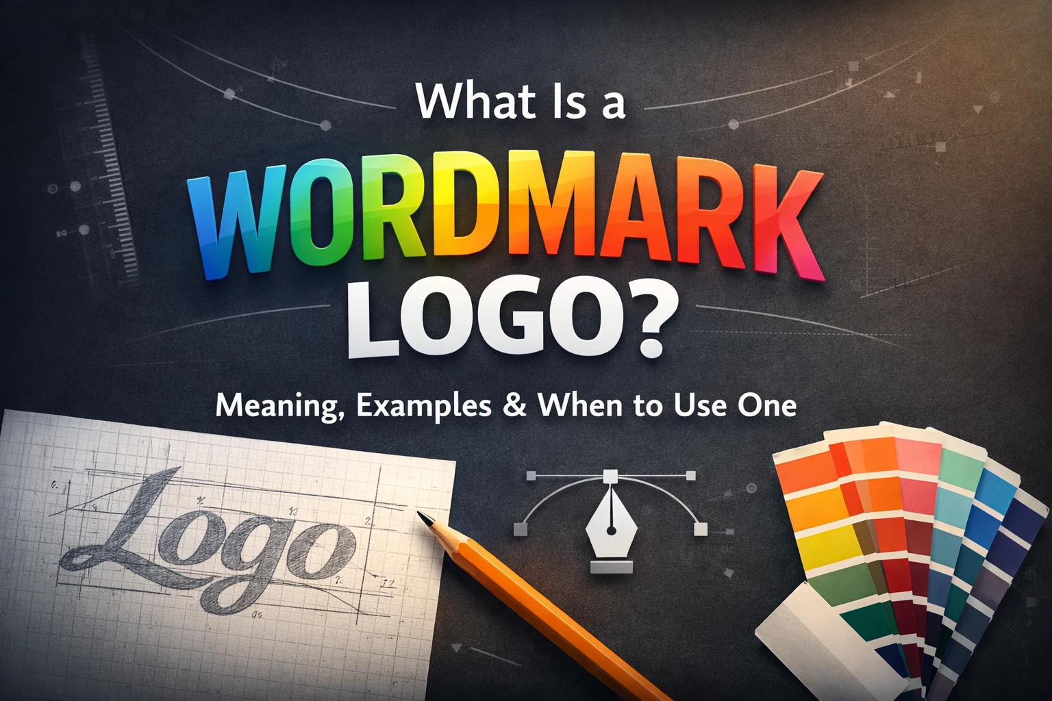 What is a wordmark logo – typography-based logo design example