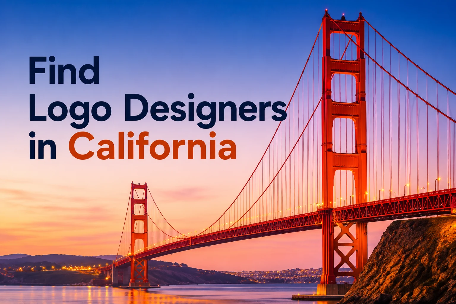 Find logo designers in California in and around the Golden Gate Bridge